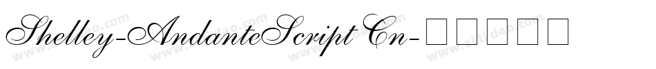 Shelley-AndanteScript Cn字体转换